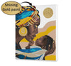 Mujer africana con un hijo (CH0648)